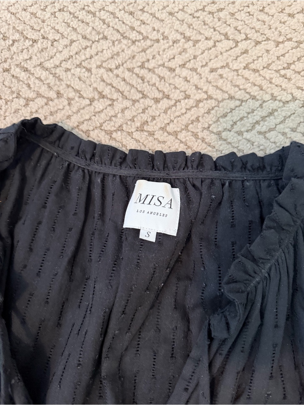 MISA Los Angeles ruffle mini dress - Picture 2 of 2